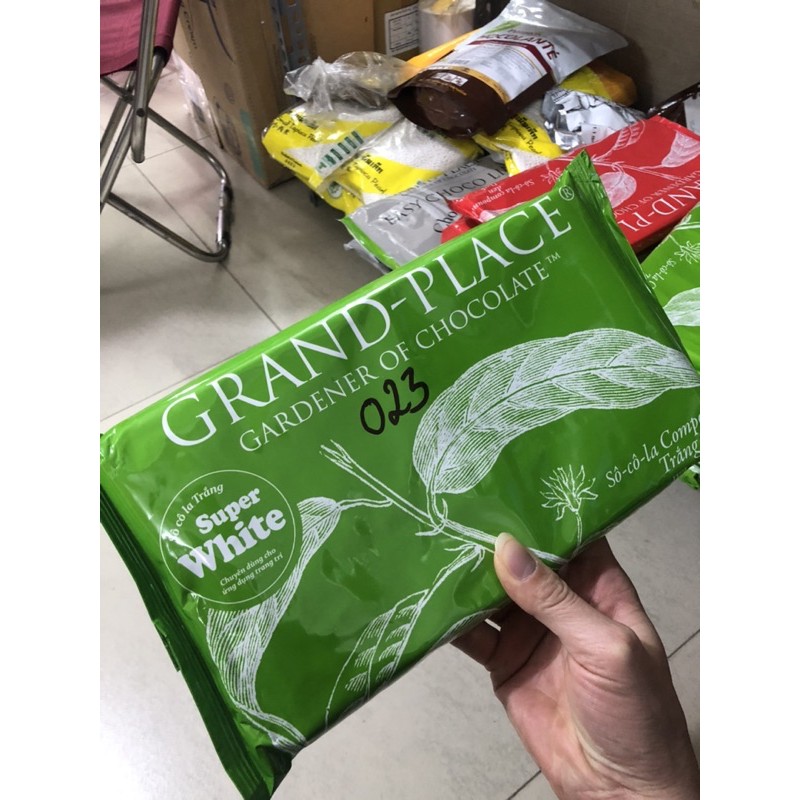 Socola grand place trắng super white mã 023 1kg puratos