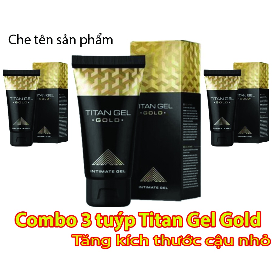 Combo tăng cường sinh lý nam Gel titan gold , tăng kích thước cậu nhỏ, cải thiện yếu sinh lý