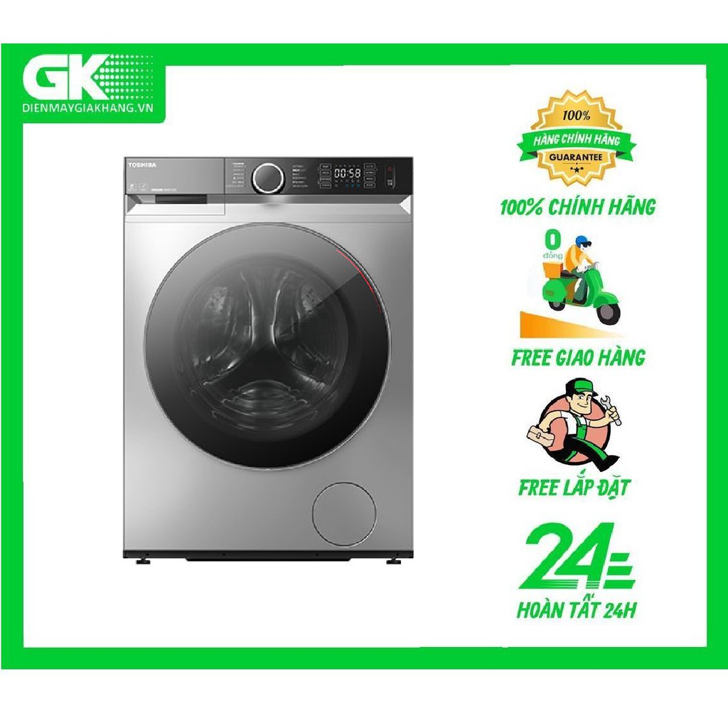 BK105G4V - MIỄN PHÍ CÔNG LẮP ĐẶT - Máy Giặt TOSHIBA 9.5Kg TW-BK105G4V (SS)