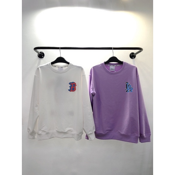 Áo nỉ Sweatshirt Mlb like popcorn tay dài dành cho nam nữ