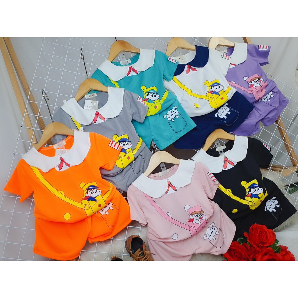 Bộ Thư Sinh bé tới trường cotton 4c cho bé gái