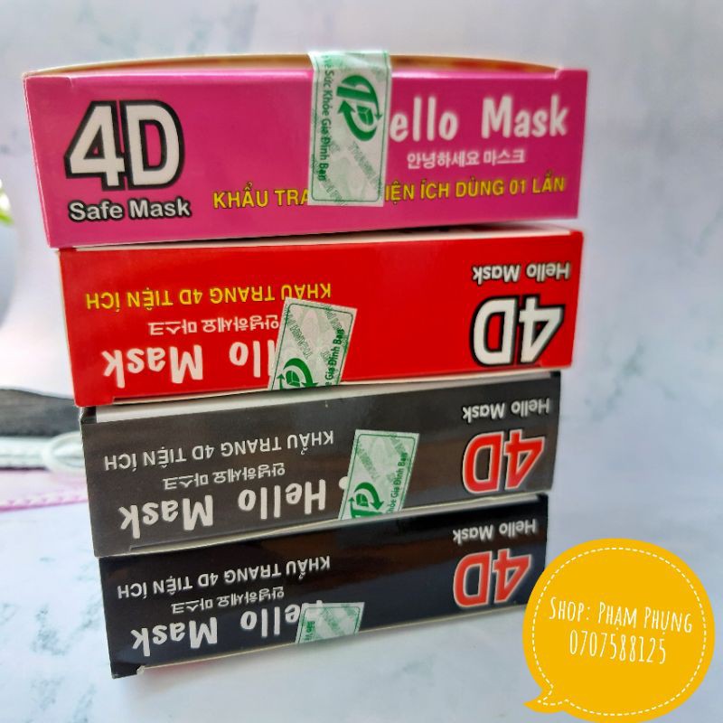 Khẩu Trang Hello Mask 4D CÔNG NGHỆ HÀN QUỐC ĐẠT CHUẨN CHẤT LƯỢNG | BigBuy360 - bigbuy360.vn