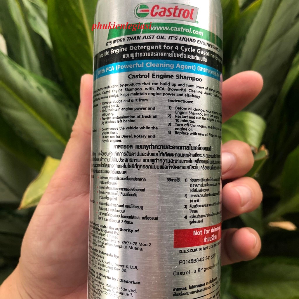 Súc Nhớt Ô TÔ Castrol Engine Shampoo 300ml Thailand Mitsubishi Grandis