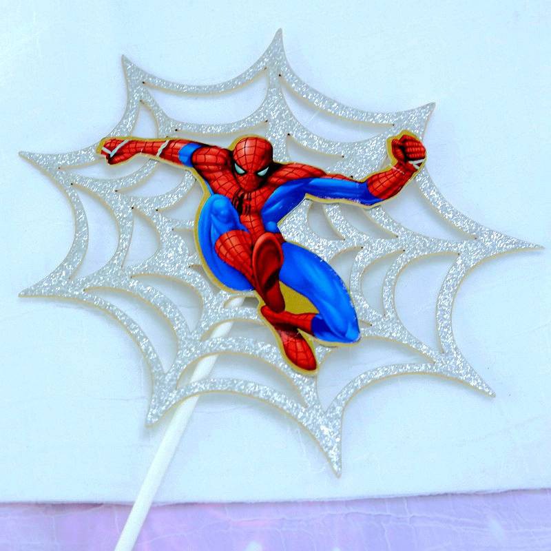 Set 3 Que Cắm Trang Trí Bánh Hình Nhân Vật Siêu Anh Hùng Marvel Ngộ Nghĩnh