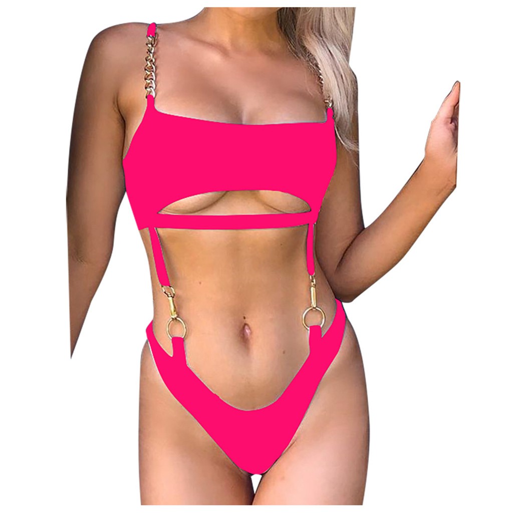 ONE PIECE Bikini Một Mảnh Màu Trơn Gợi Cảm Cho Nữ | BigBuy360 - bigbuy360.vn