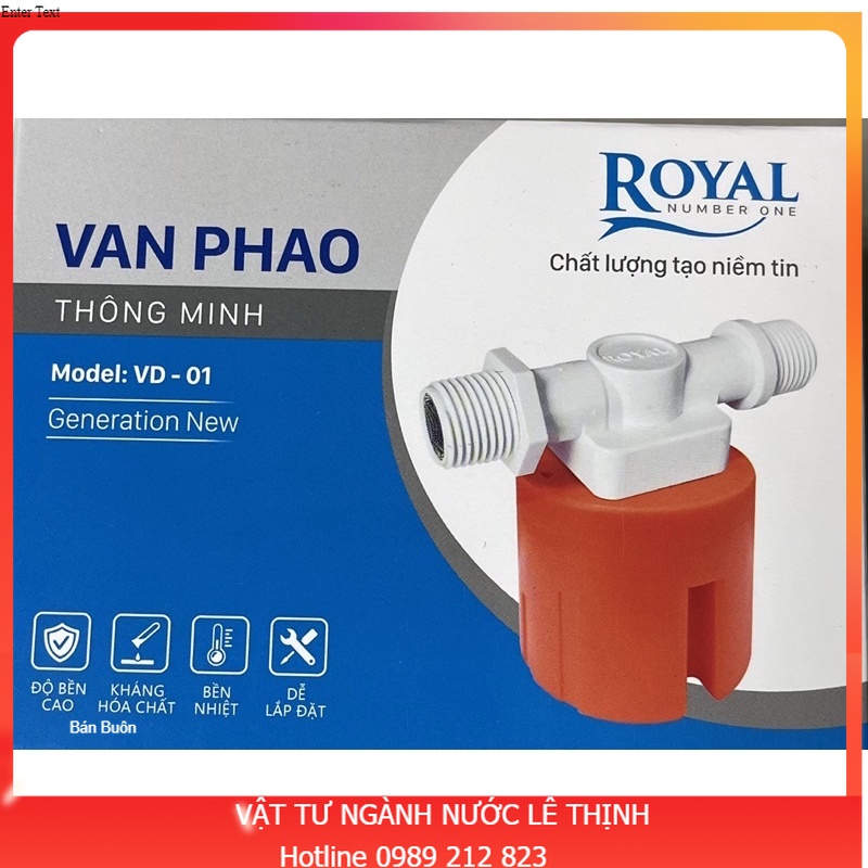 Van phao thông minh ROYAL chất lượng số 1