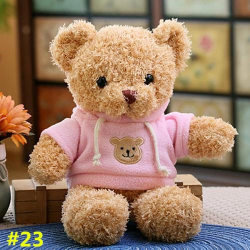 ▶ COD Gấu bông Teddy Đồ chơi sang trọng - Đồ chơi nhồi bông Gấu bông dễ thương - quà tặng sinh nhật Búp bê Chiều cao 30 / 40 cm 【couch】