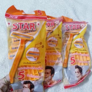 Túi 5 dao cạo râu Star Thái Lan