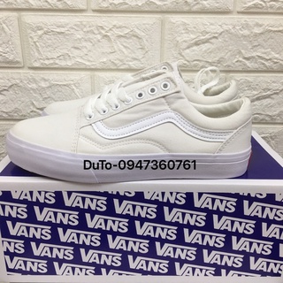 Giày 𝐕𝐀𝐍𝐒 old skool trắng size 36->43
