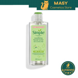Nước Hoa Hồng Simple Kind to Skin Soothing Facial Toner Dành Cho Da Nhạy Cảm 200ml