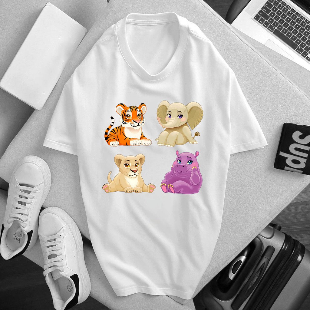 ÁO PHÔNG NGẮN TAY Hổ Con Ngộ Nghĩnh IN HÌNH CÓ 1 KHÔNG 2 CHẤT LIỆU VẢI THUN CAO CẤP SALE SẬP SÀNG - 43