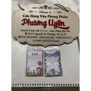 🔹 Giấy Note Ghi Chú Hình Thú Cute