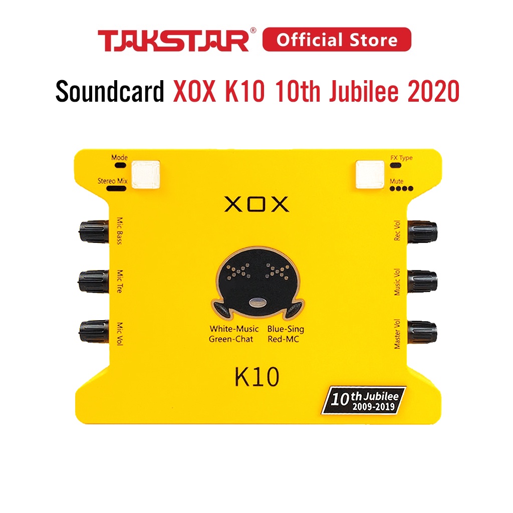 Bộ Mic Livestream Hát Karaoke Chính Hãng Đầy Đủ Mic Takstar PC-K200, Sound Card XOX K10, Nguồn 48V & Phụ Kiện BH 1 Năm