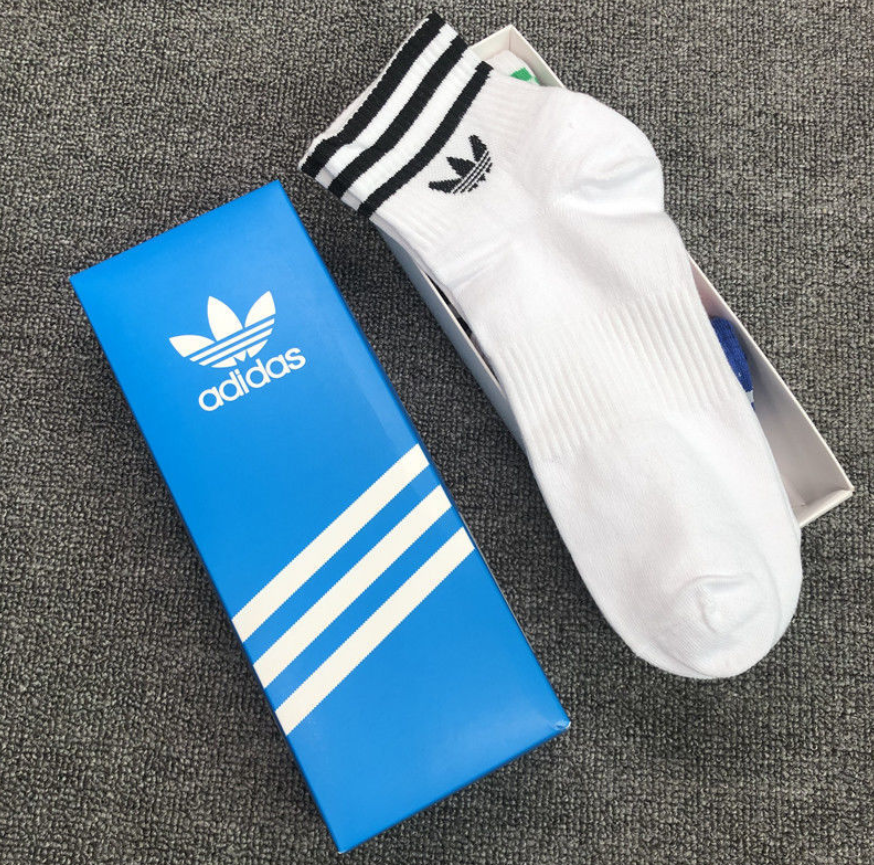Four-season breathable four season Adidas 5 pair cotton socks can wear men's and women's sport socks
