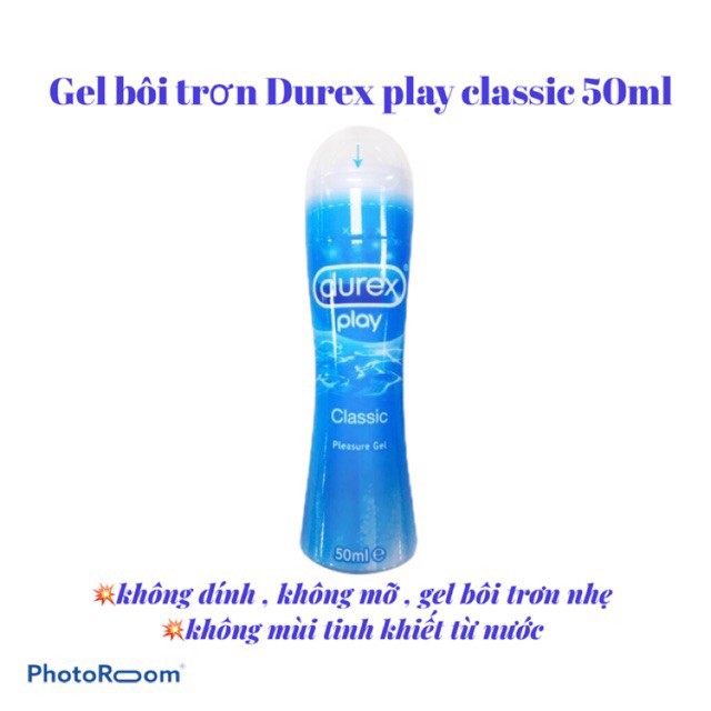 Gel bôi trơn tạo độ ẩm tự nhiên Durex Play Classic 50ml - Chính hãng