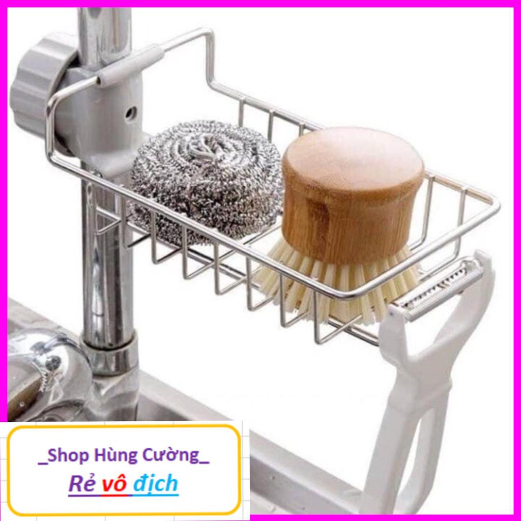 Giá, Giỏ Inox 304 Treo Vòi Bồn Rửa Bát, Chén