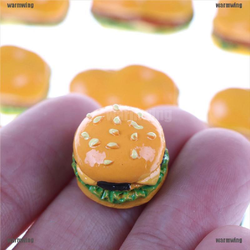 Set 2 Bánh Hamburger Đồ Chơi Mini Cho Nhà Búp Bê