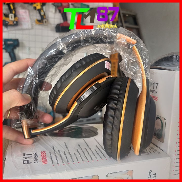 Tai Nghe Chụp Tai Headphone Bluetooth Không Dây P17 - Tai Nghe Blutooth Chụp Tai Chính Hãng