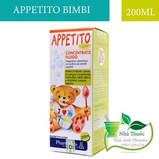 Appetito bimbi - siro giúp bé ăn ngon