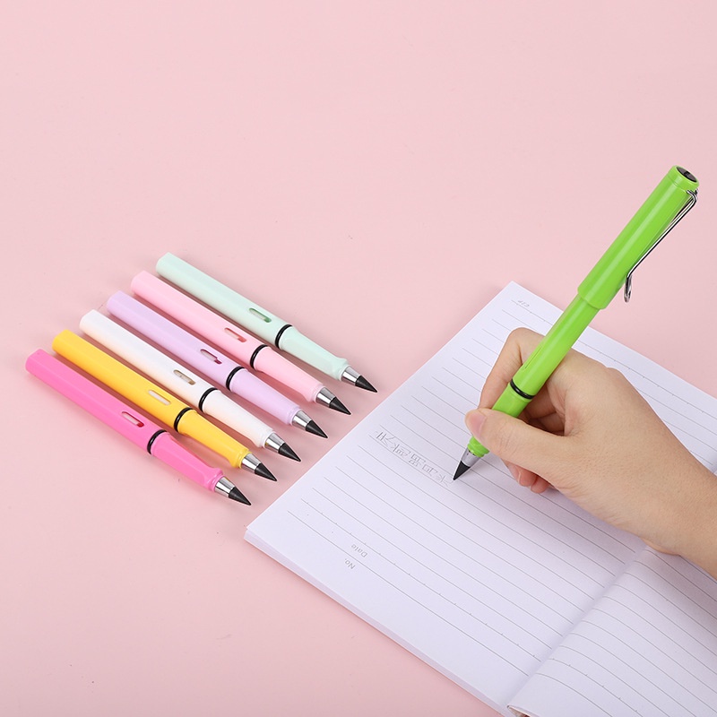 Bút chì vĩnh cữu nét chữ sắc nét nắp có giá đỡ và gôm có thể xóa được