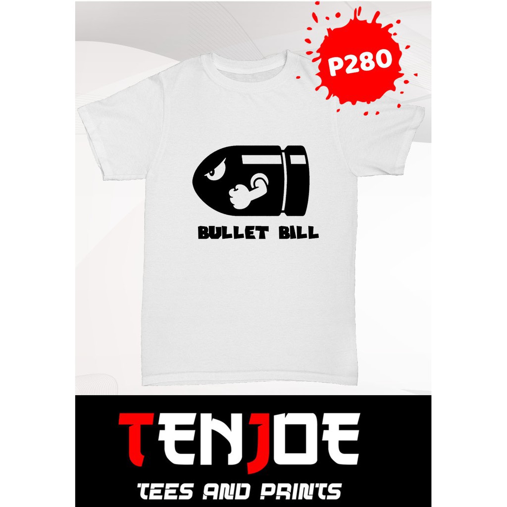 BÁN CHẠY - Áo thun Anime Super Mario Bullet Bill cực đẹp giá rẻ