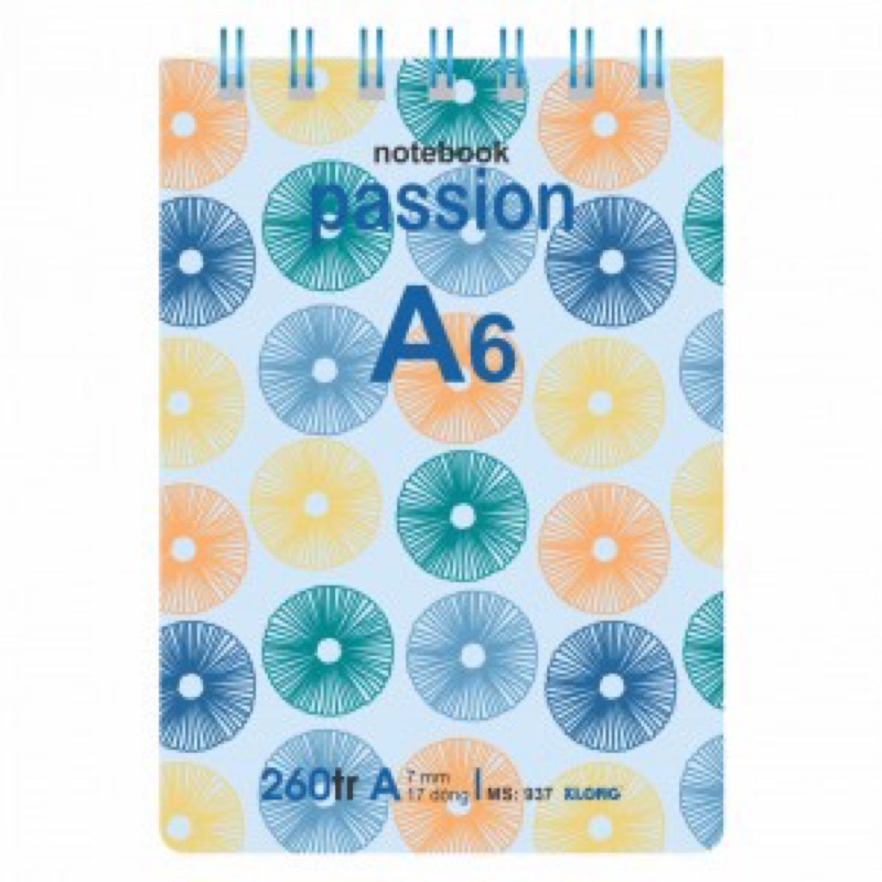 Sổ tay lò xo KLONG passion notebook 260 trang