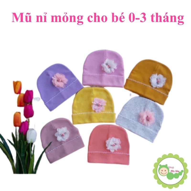 Mũ sơ sinh mẫu mới loại đẹp