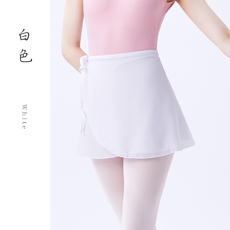 Chân váy múa ba lê bằng vải voan thắt dây thời trang cho nữ