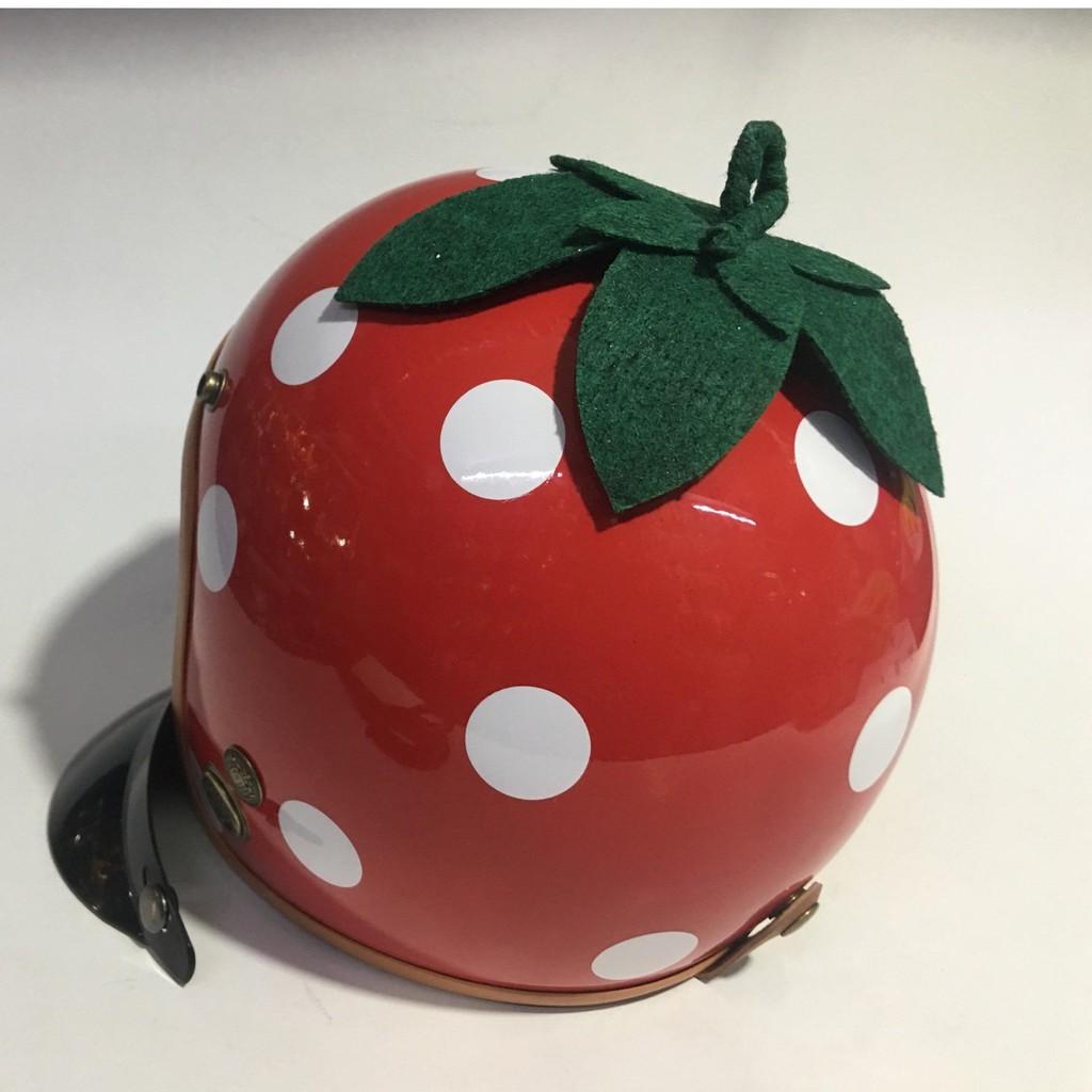 NÓN BẢO HIỂM 3/4 KIỂU QUẢ DÂU-BẢO HÀNH 12 THÁNG