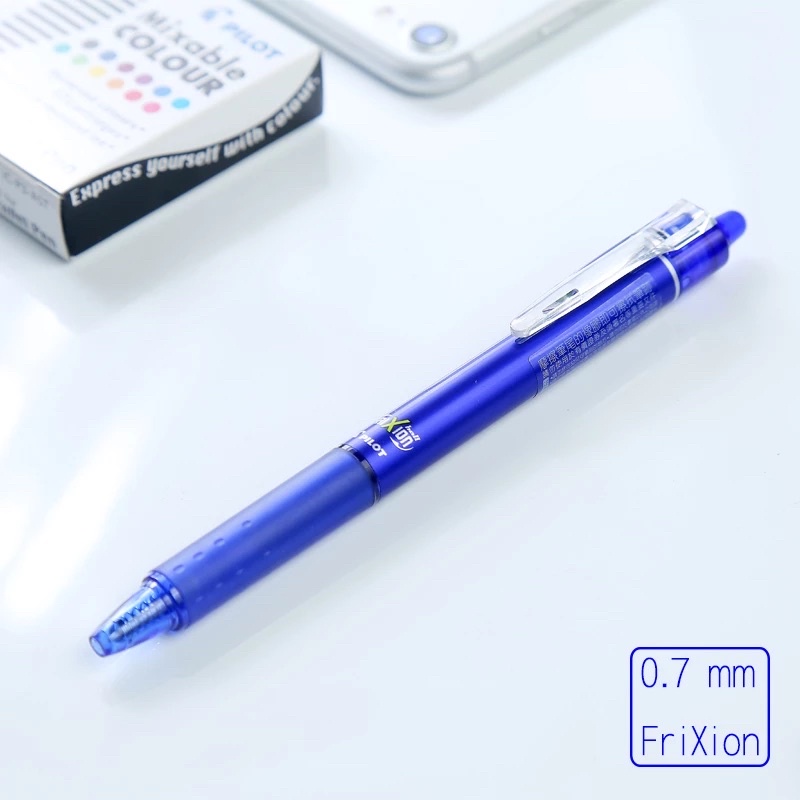Bút Gel Xóa Được Màu xanh Nhập Khẩu NHẬT BẢN - Pilot Frixion Ball Cliker - BLRT-FR7-B