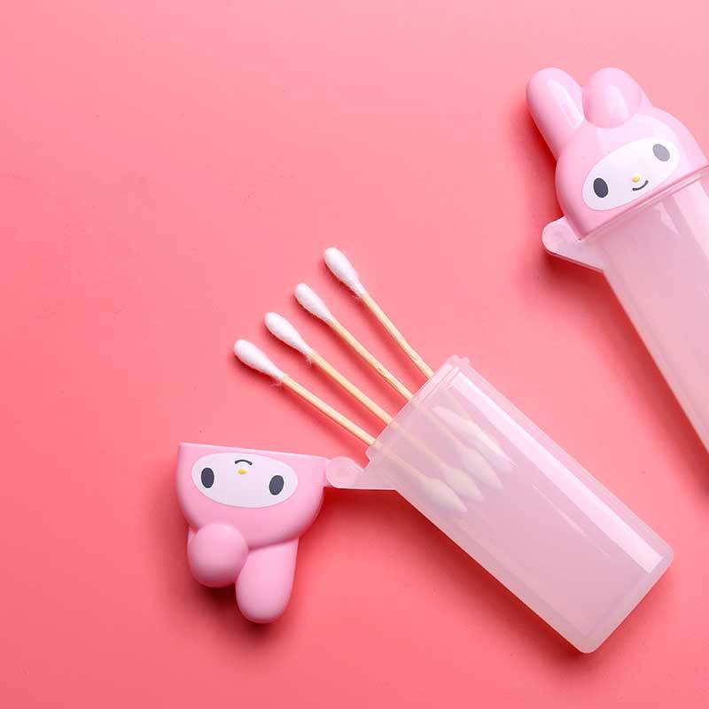 Hộp Đựng Tăm Bông cotton Hình Hello kitty