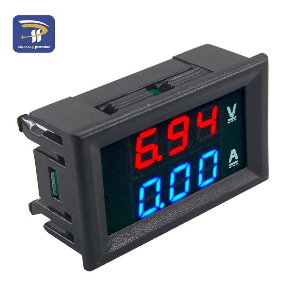 Đồng hồ vôn kế màn hình đèn LED 0-100V 10A