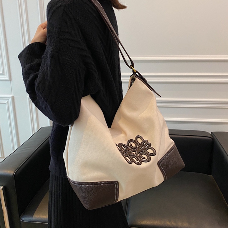 Túi Xách canvas Da Cỡ Lớn Thời Trang Cho Nữ