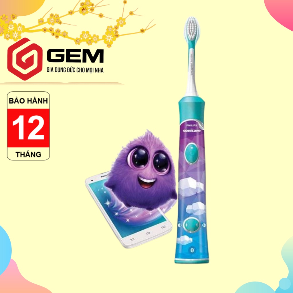 Bàn chải điện dành cho trẻ em Philips HX6322/04 Sonicare for Kids