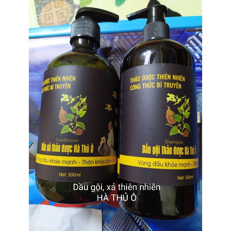...CẶP DẦU GỘI THẢO DƯỢC HÀ THỦ Ô  500ml