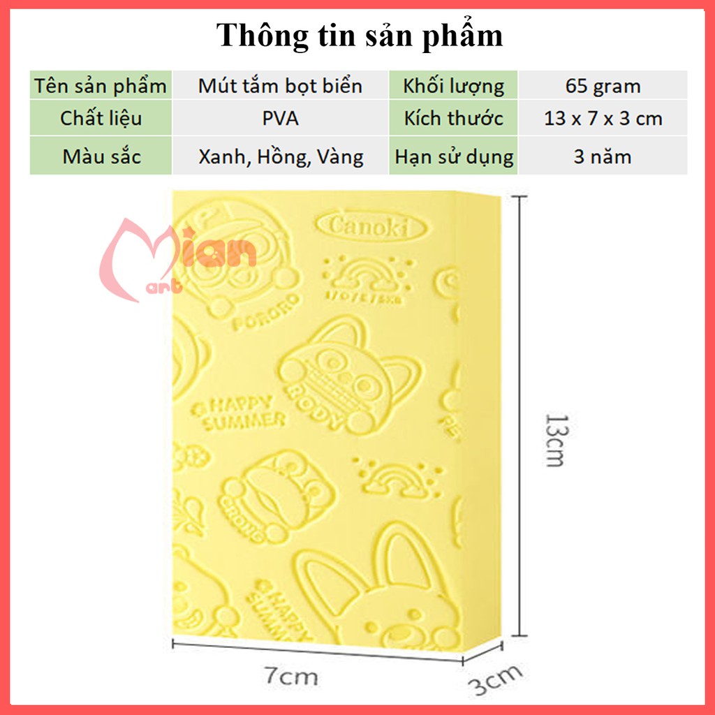 Mút tắm bọt biển kỳ ghét tẩy tế bào chết mềm mại siêu bền– MIAN MART