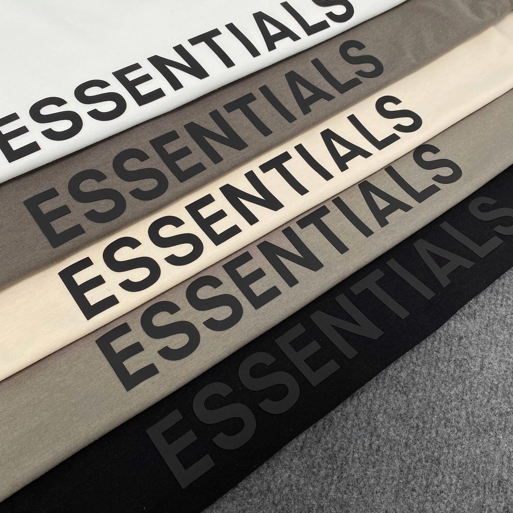 Áo thun nam nữ Essentials dập nổi sắc nét, Áo phông tay lỡ Unisex 3158 đẹp form rộng vải Cotton cao cấp dày dặn A8