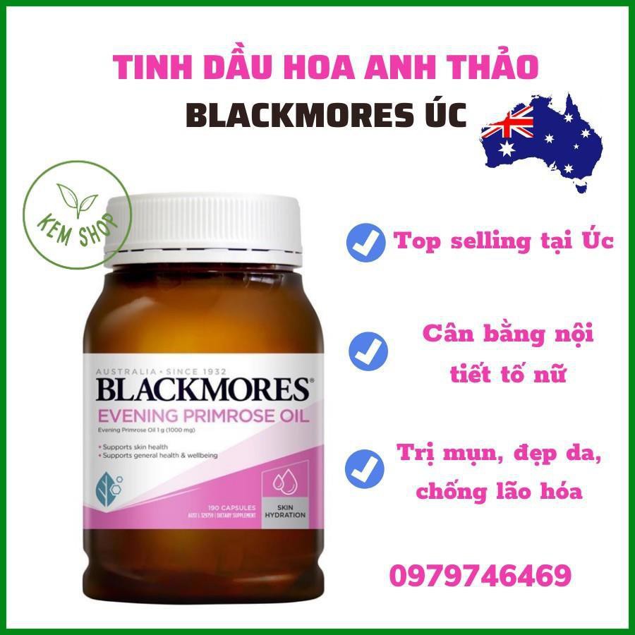Tinh dầu hoa anh thảo Blackmores 190 viên của ÚC - Điều hòa nội tiết, tăng thụ thai, đẹp da