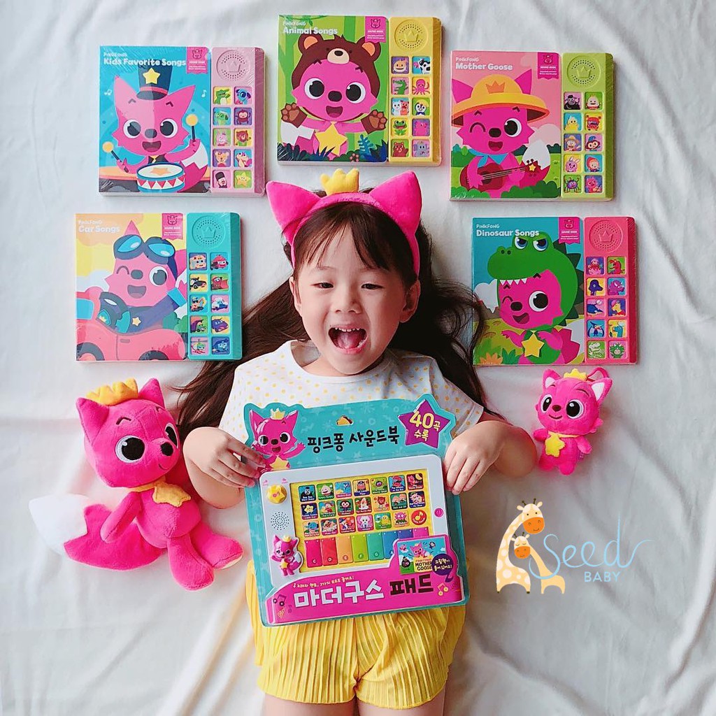 Sách âm nhạc Baby Shark - PinkFong chính hãng 6 chủ đề - Seed Baby