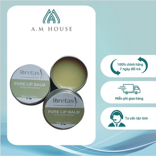 Son dưỡng môi thiên nhiên Puretas 10g, son môi dưỡng ẩm