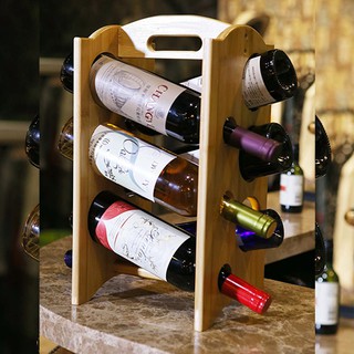 Giá để rượu vang bằng tre tự nhiên - giá kệ rượu vang cao cấp [MASSETO-01]