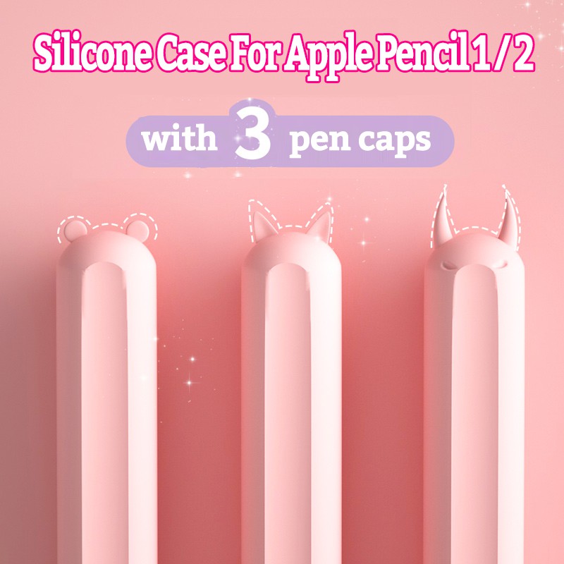 Vỏ bọc silicon bảo vệ bút cảm ứng Apple Pencil 1 và Pencil 2 case - Macos loại 1
