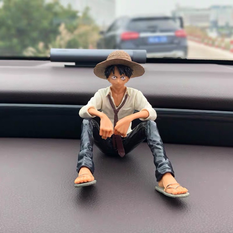 🥰Dễ thương quá! Mô Hình Nhân Vật Luffy Trong Phim Hoạt Hình One Piece Trang Trí Bảng Điều Khiển Xe Hơi