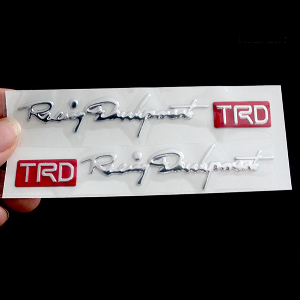【VIP】Car Vehicle Hand Grip 3D Sticker for TRD Design Racing Department Decal Decor