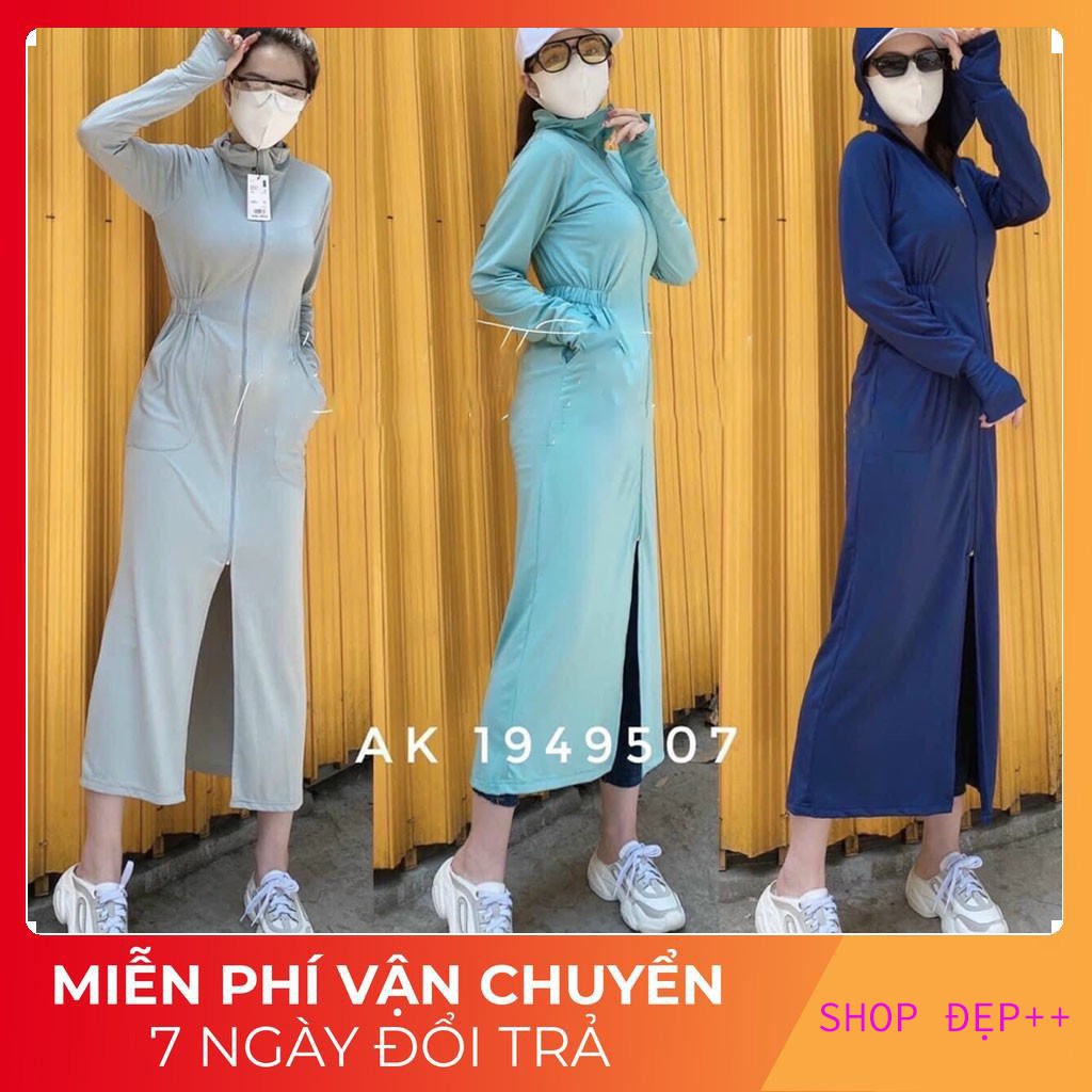 Áo chống nắng TOÀN THÂN NỮ chất liệu cotton co giãn 4 chiều,tản nhiệt thoáng khí, ngăn tia UV bảo vệ vệ làn da.