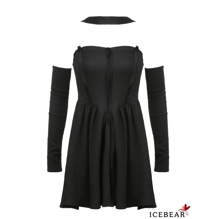 Đầm ngắn hở lưng màu sắc thời trang cho nữ