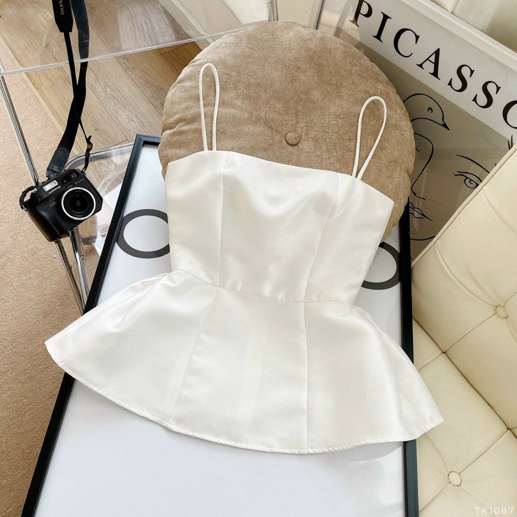 LIKEHER - ÁO 2 DÂY PEPLUM A01