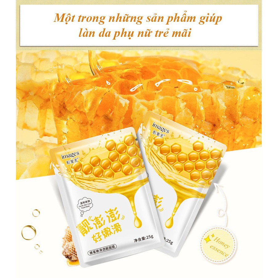 Mặt nạ giấy dưỡng ẩm chống lão hóa Images chiết xuất mật ong mặt nạ nội địa Trung MN 03