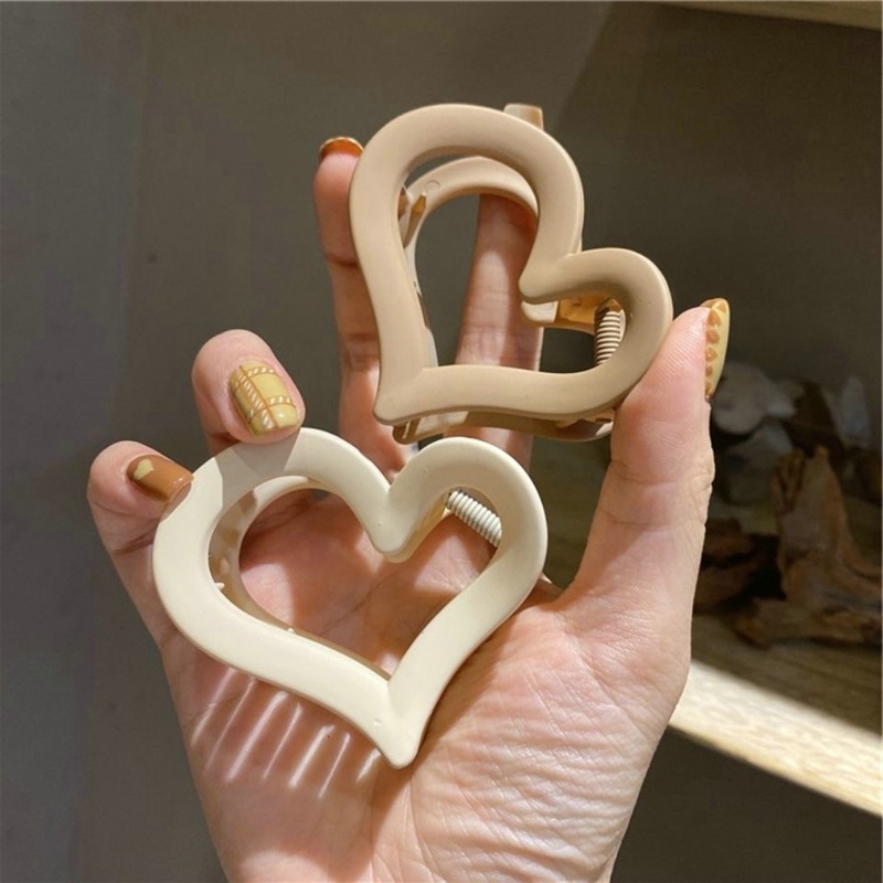 Kẹp Tóc Hình Hoa / Trái Tim / Cá Mập Phong Cách Hàn Quốc Thanh Lịch Dành Cho Nữ