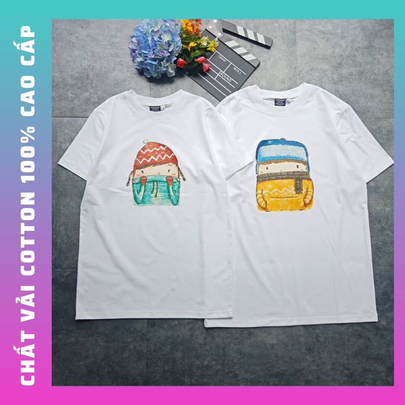BST mẫu Áo đôi nam nữ 2021 form unisex chất đẹp thun cotton 100% cao cấp